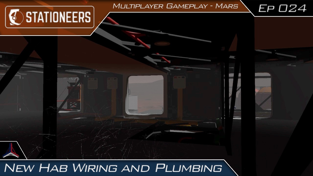 New Hab Wiring and Plumbing | Stationeers on Mars - Multiplayer | #024