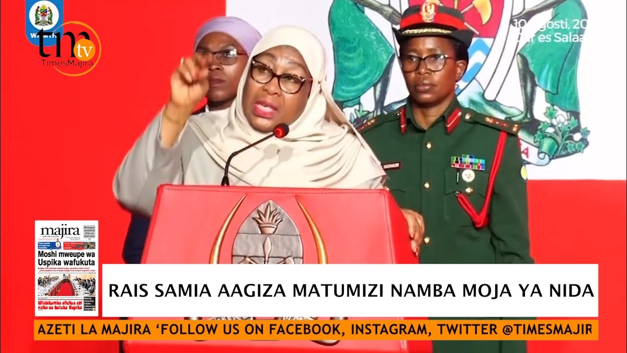 RAIS SAMIA AAGIZA MATUMIZI NAMBA MOJA YA NIDA, VYUO VIKUU NA MACHINGA COMPLEX INTERNET WI-FI BURE