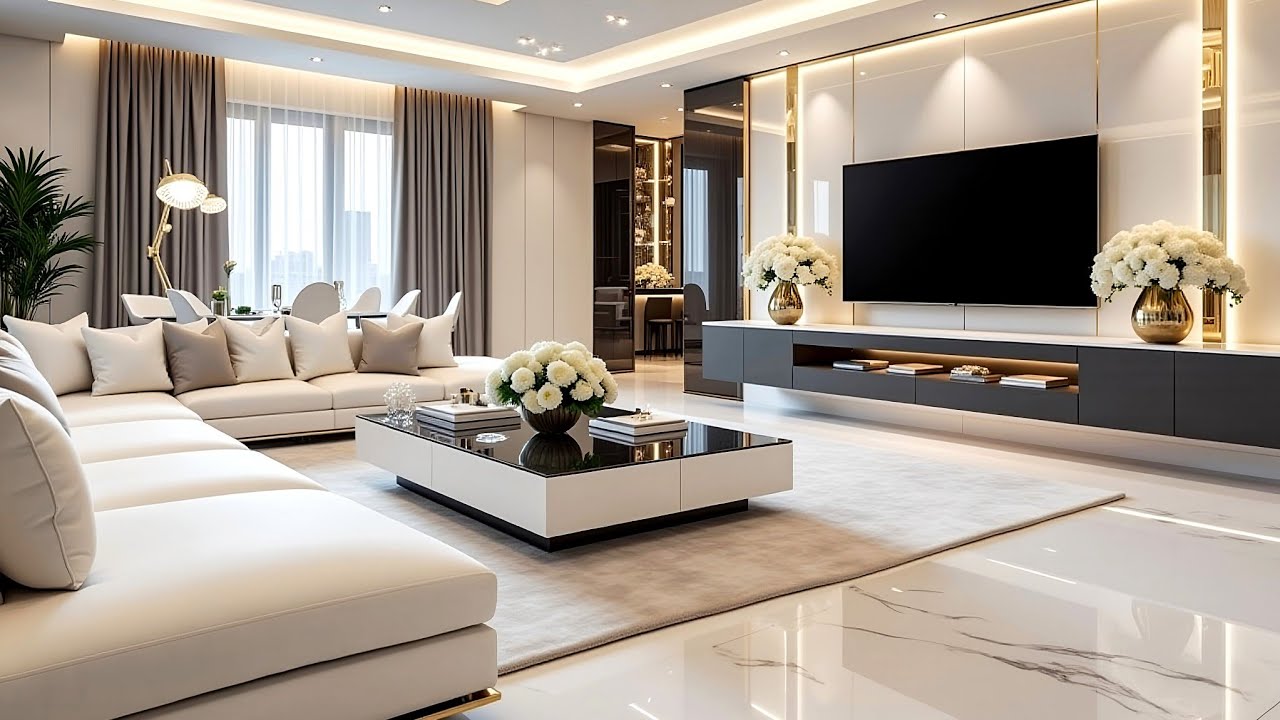 2025 Trendy Luxury Modern Home Interior Design Trends & Stylish Living Room Furniture Design Ideas