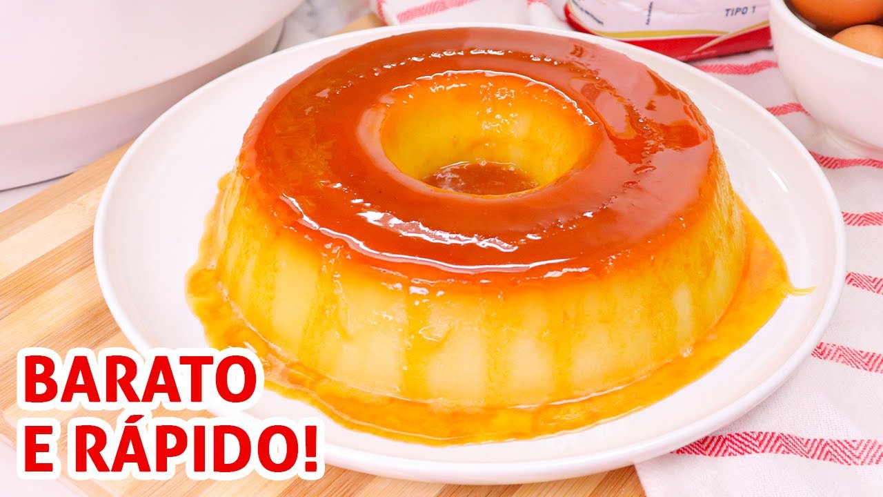 PUDIM DE TRIGO DE PADARIA BEM SIMPLES FEITO NO LIQUIDIFICADOR | Receita