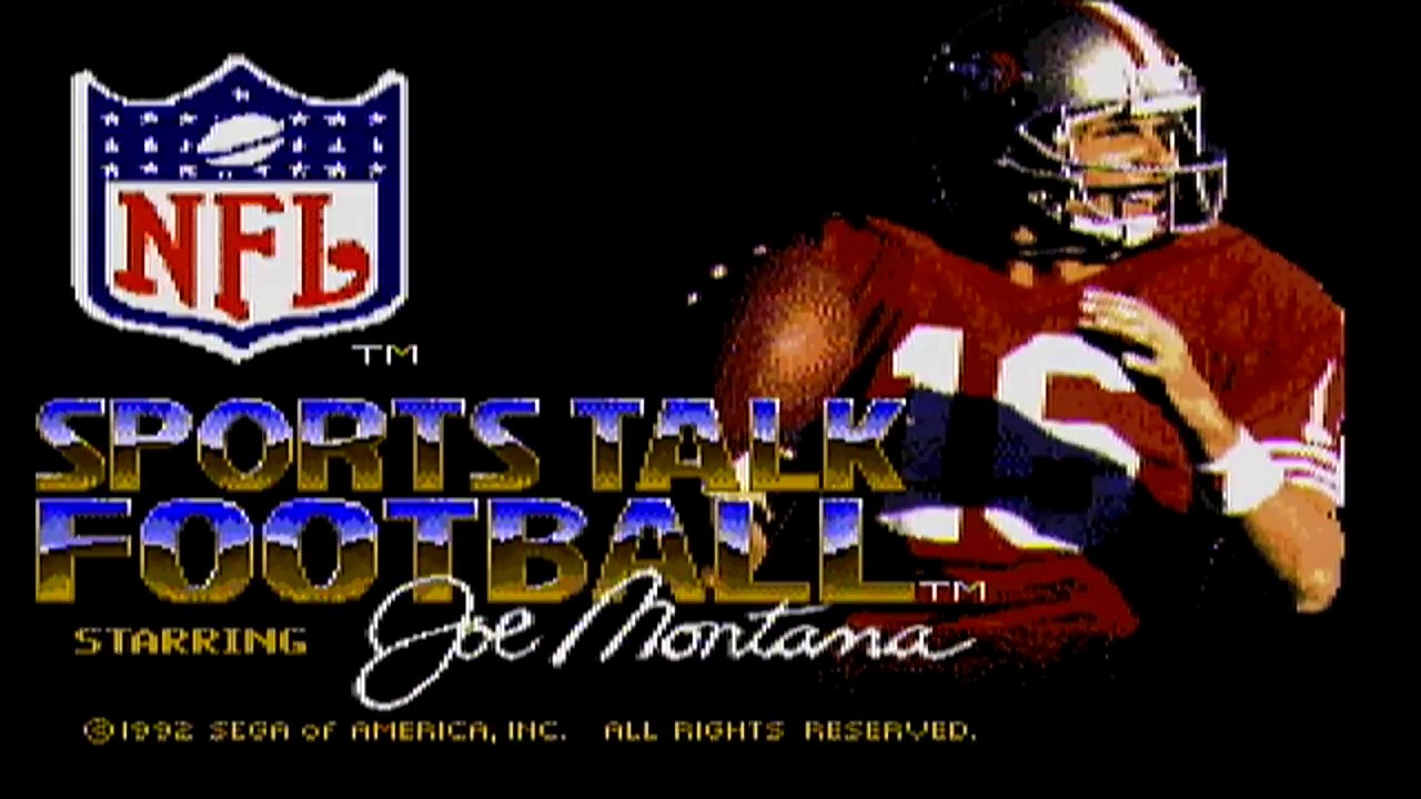 NFL Sports Talk Football Starring Joe Montana