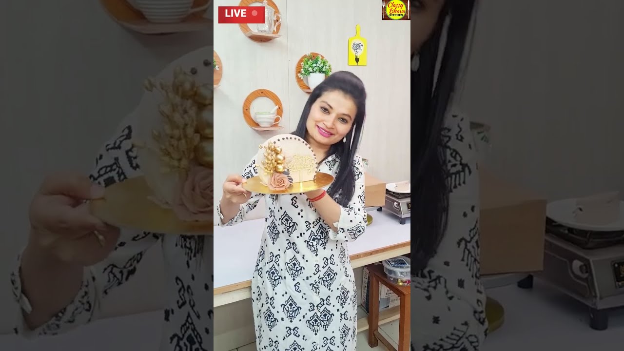 नए स्टाइल का Standing Cake बनाकर Bakery में बेचने तक का सफर🔴LIVE आज की Classमें |Premix,Cream,Nozzle