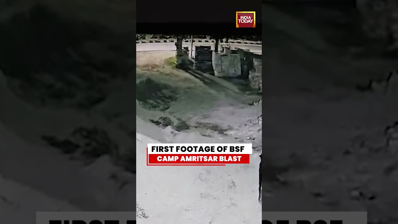 CCTV Footage: Punjab on High Alert After 2 Explosions in One Day #amritsar #jalandhar #blast #bsf