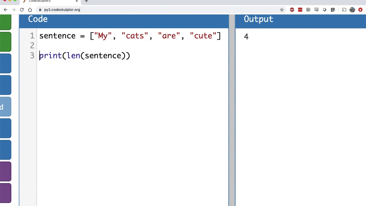 Python list length