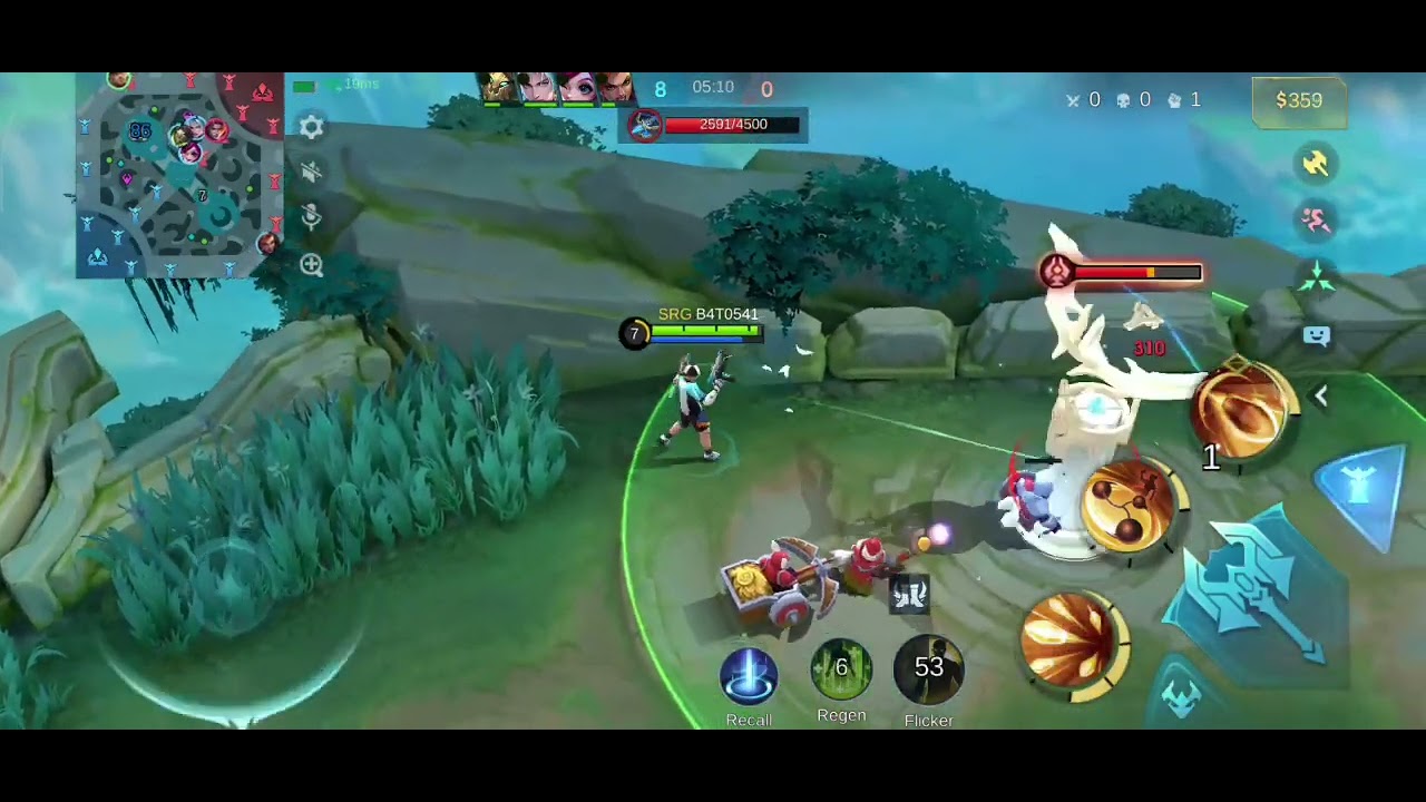 Clint konter hanabi#solorank #clint #mobilelegends #build 