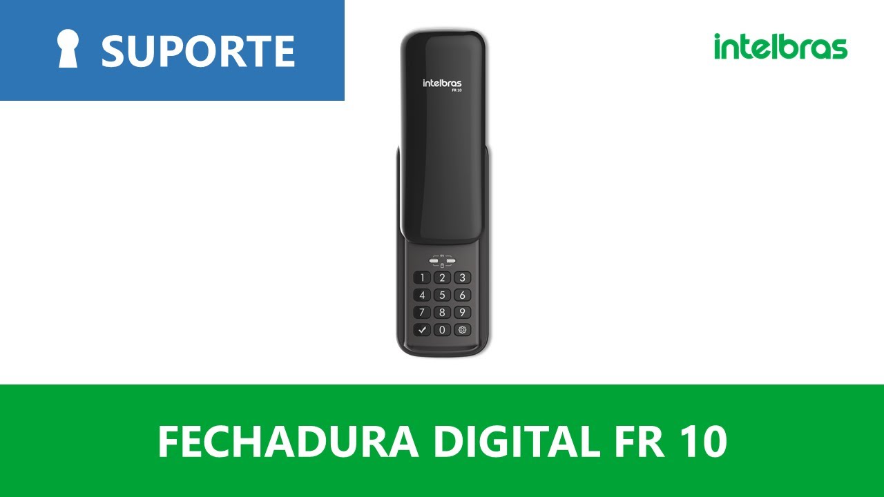 Como cadastrar senha na fechadura digital FR 10 - i8125