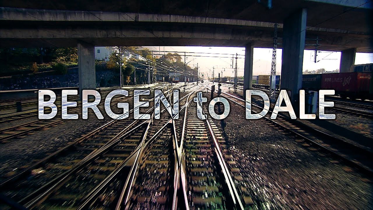 Timelapse on board of a Norway train cab from Bergen to Dale