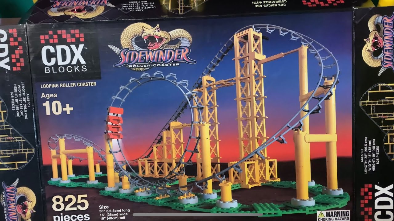 Sidewinder Roller Coaster CDX Blocks Unboxing and Review
