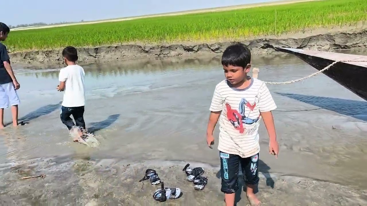 দেশের স্বাধীনতা, সার্বভৌমত্ব ও উন্নয়নের প্রতীক নৌকায় উঠে আনন্দ উপভোগ করছে আমাম-আব্রাম!