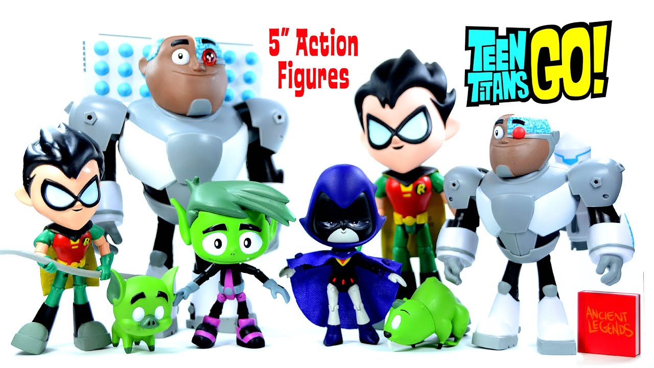 Teen Titans Go! w/ Robin Cyborg Beast Boy & Raven 5