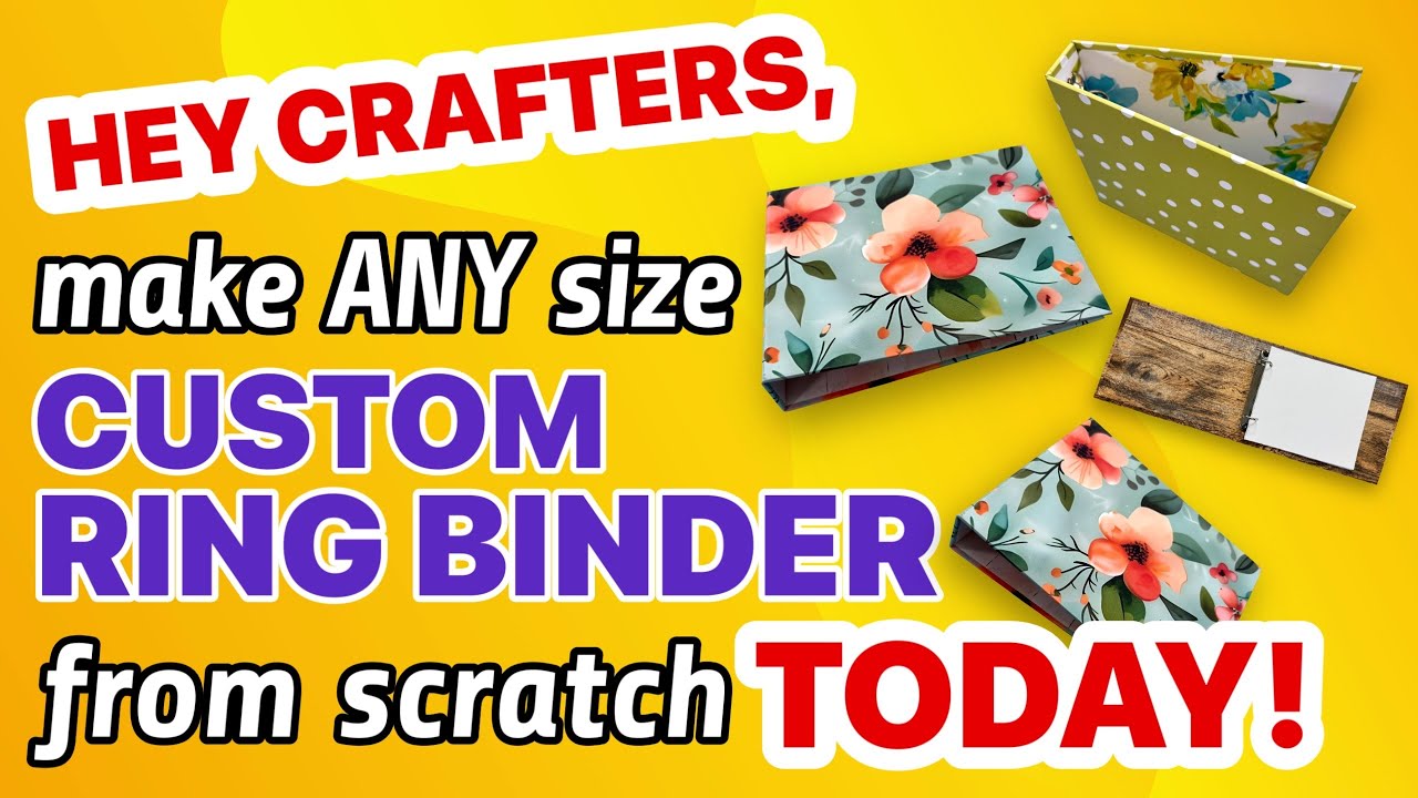 STOP BUYING BINDERS!  Make Your Own Ring Binders From Scratch! SUPER SIMPLE & LOW COST!