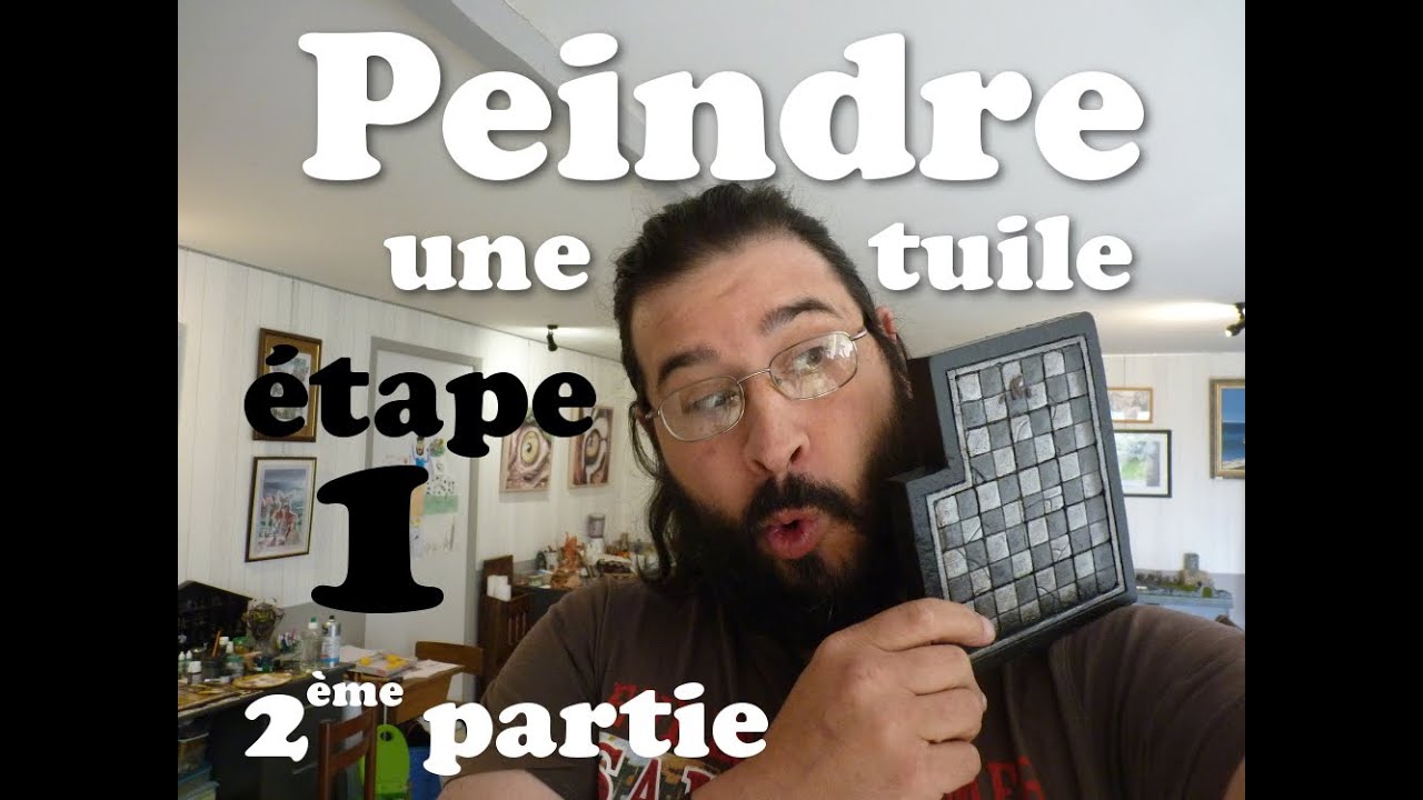 Peindre une tuile pour D&D - 1ère étape