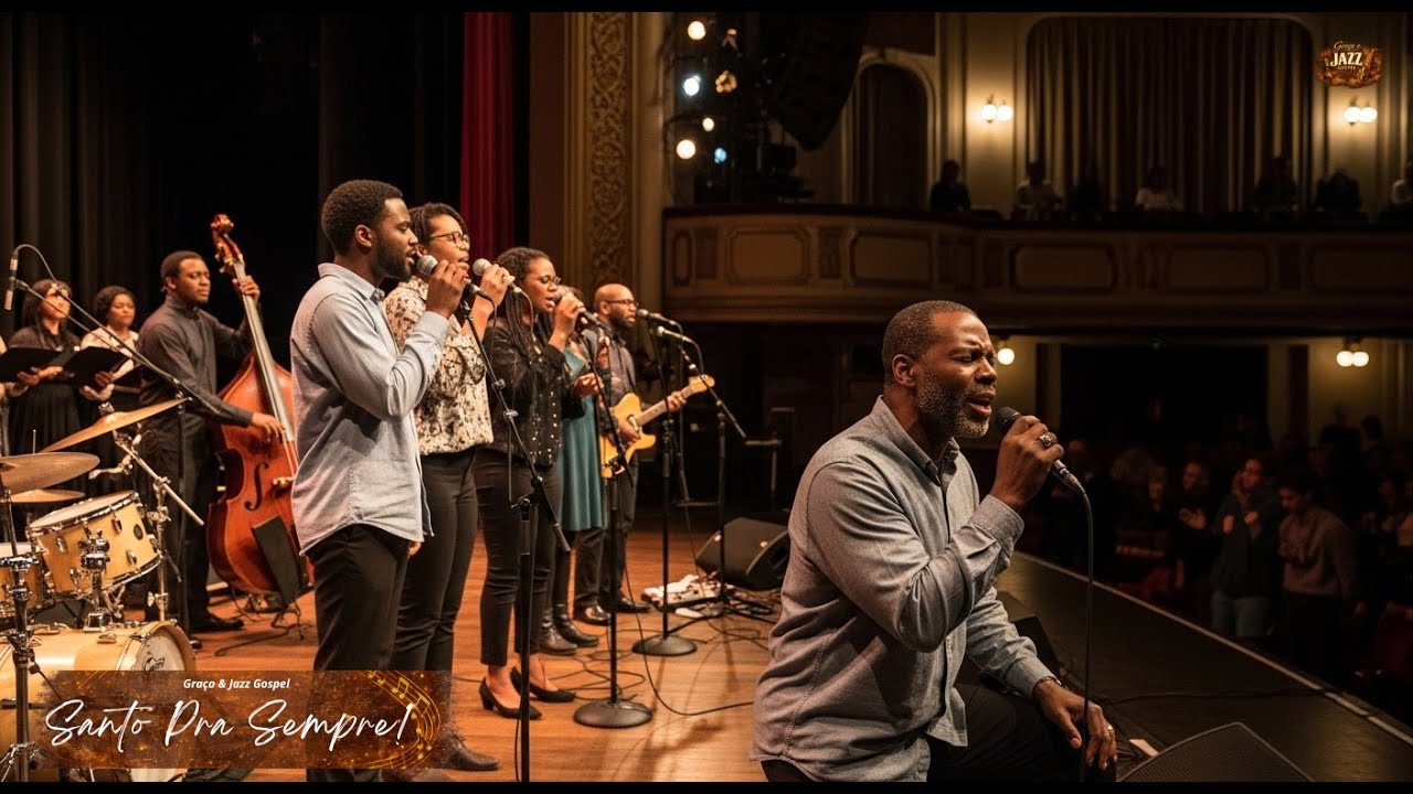 GRAÇA & JAZZ GOSPEL - SANTO PRA SEMPRE (GABRIEL GUEDES) COVER COM IA.