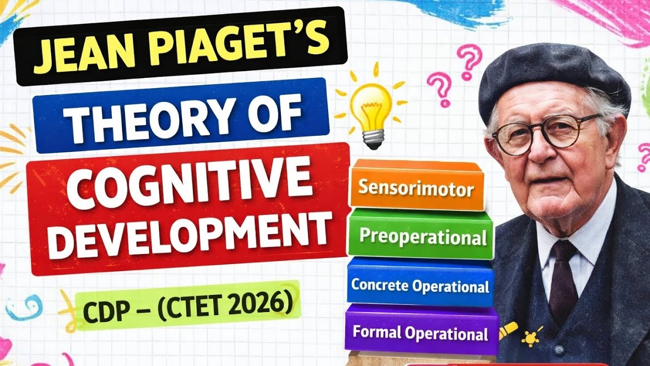 JEAN PIAGET’S THEORY OF COGNITIVE DEVELOPMENT | CDP | CTET 2026 #ctet #ctet2026 #ctetcdp