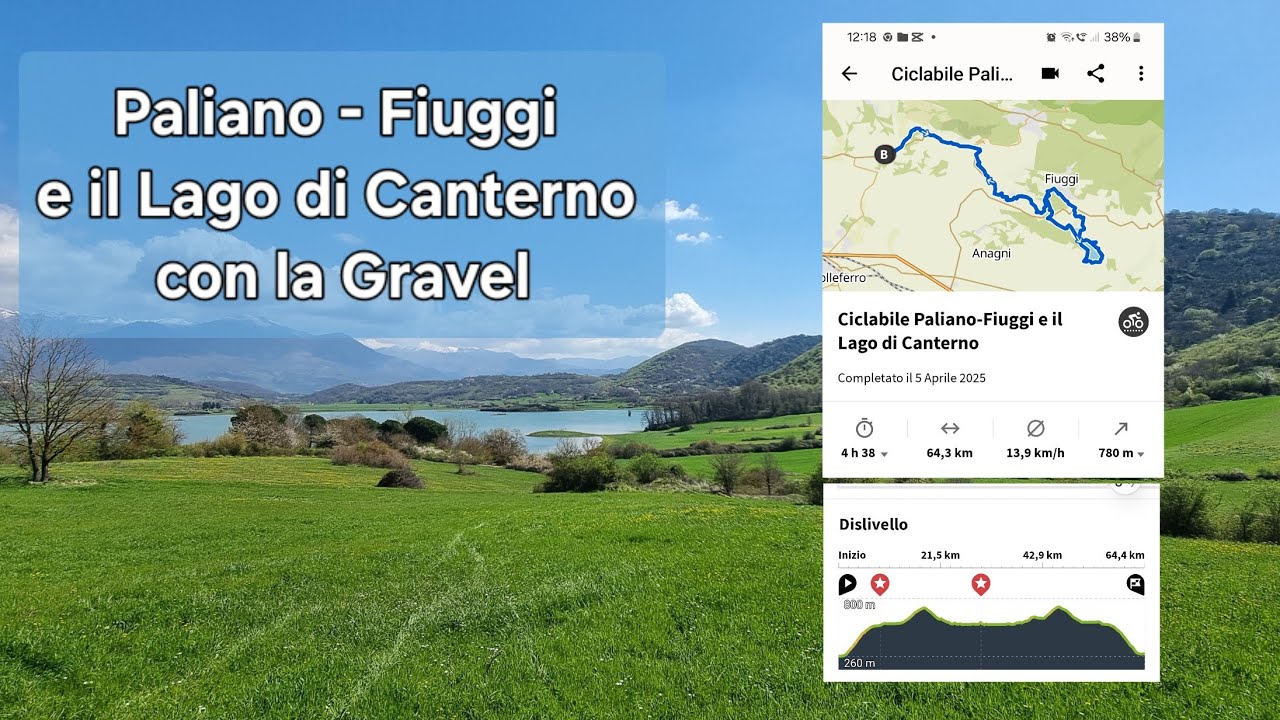Ciclabile Paliano - Fiuggi e il Lago di Canterno #Paliano #Fiuggi #Canterno