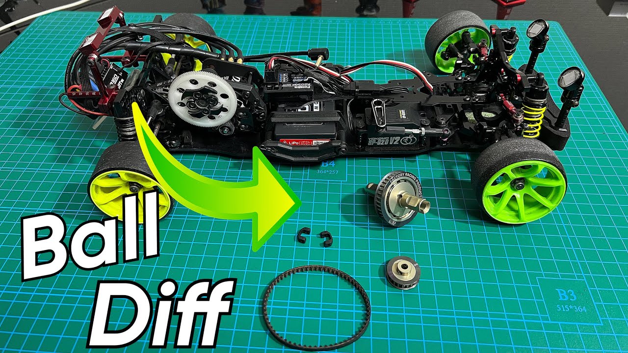 MONTANDO DIFERENCIAL BALL DIFF NO SAKURA D4 RWD | RC DRIFT