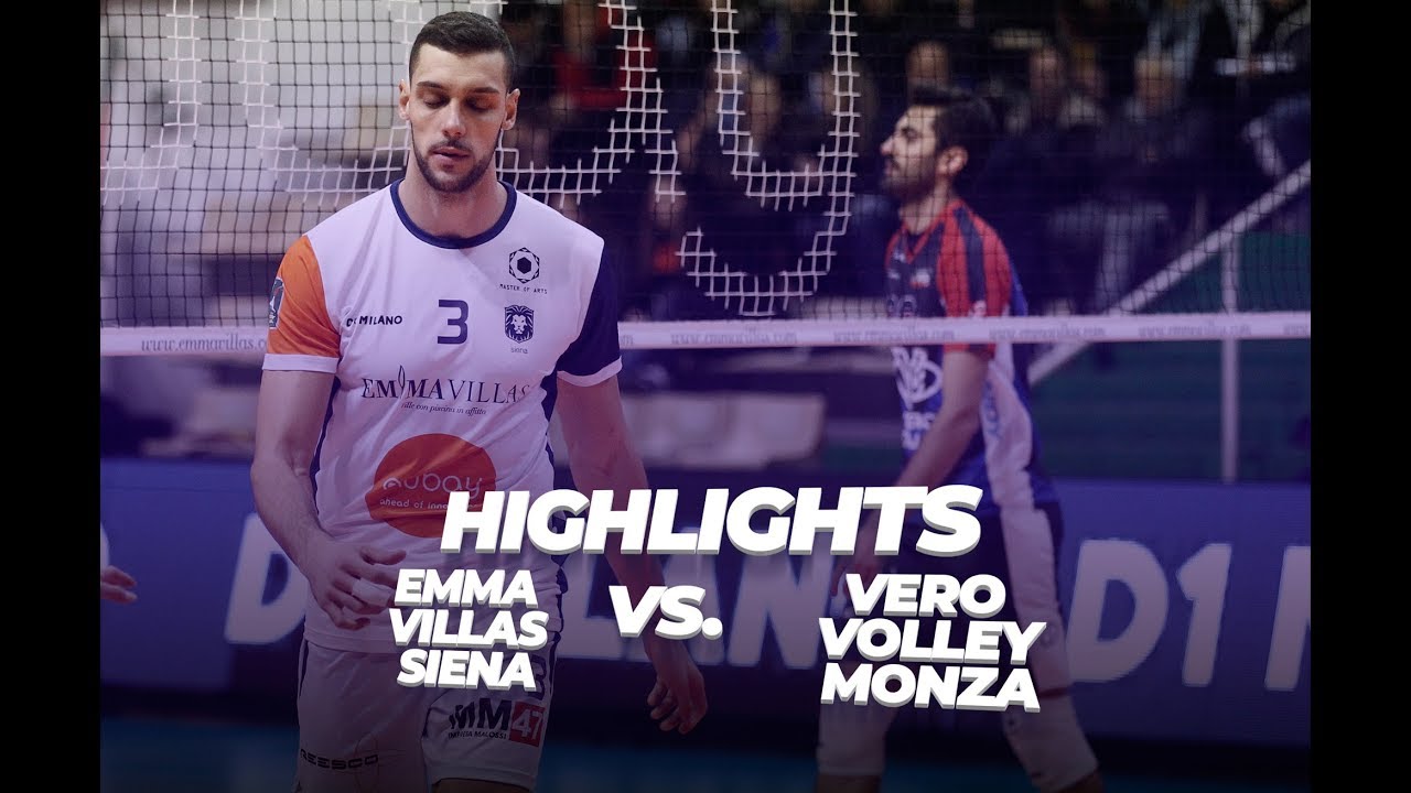 HIGHLIGHTS - Emma Villas Siena VS Vero Volley Monza - 12 round 1st half