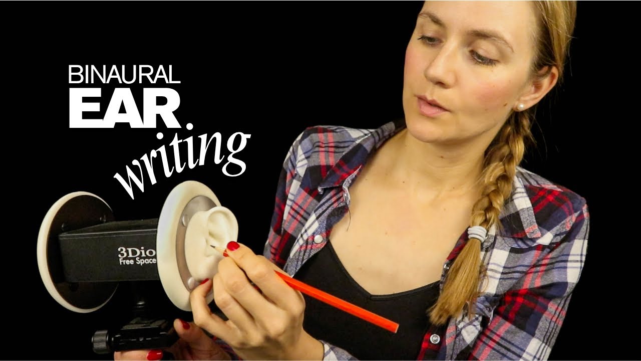 ASMR Writing, scribbling, doodling IN & ON your ears