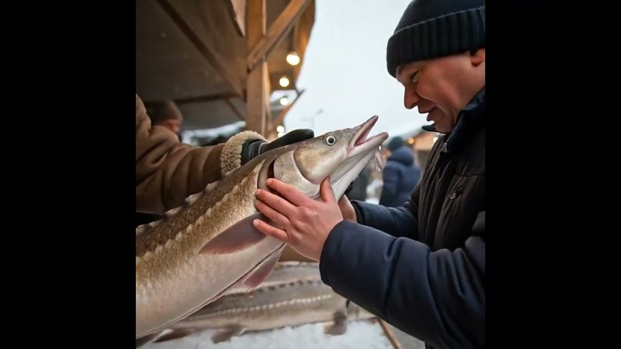 Sturgeon fish, Lake Baikal,Siberia