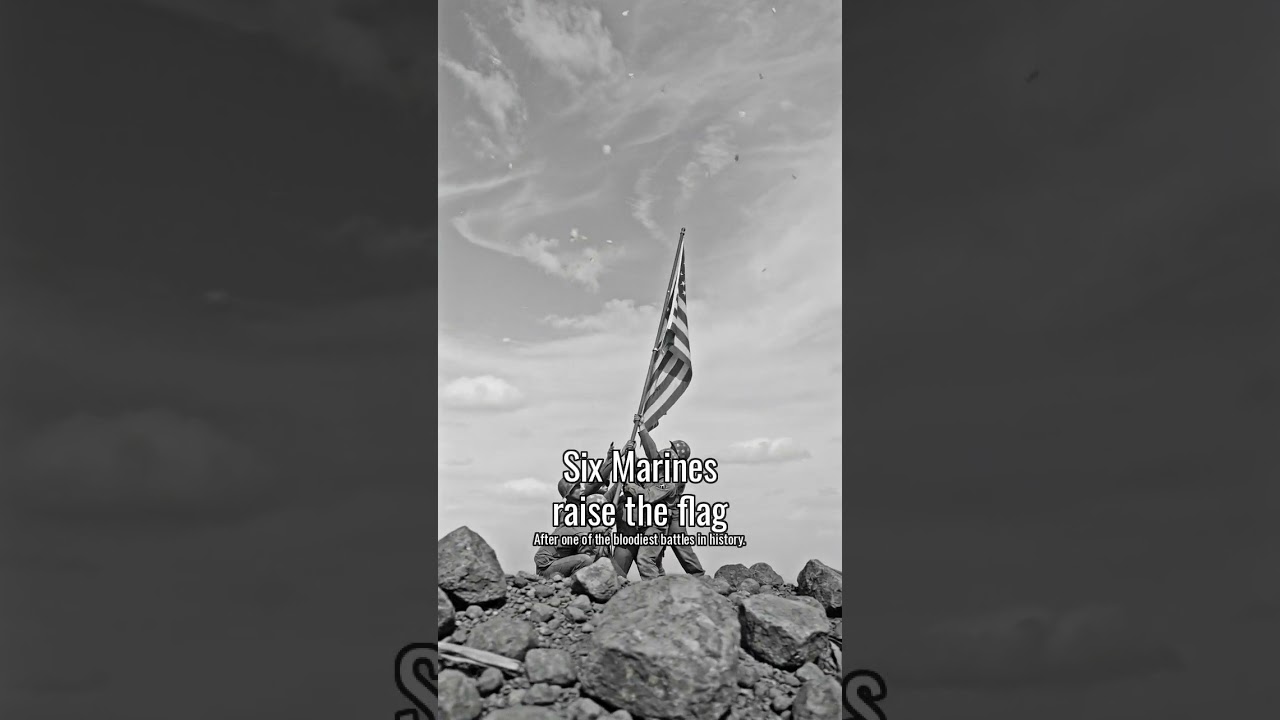 Six Marines Raise the Flag &mdash; Iwo Jima, 1945