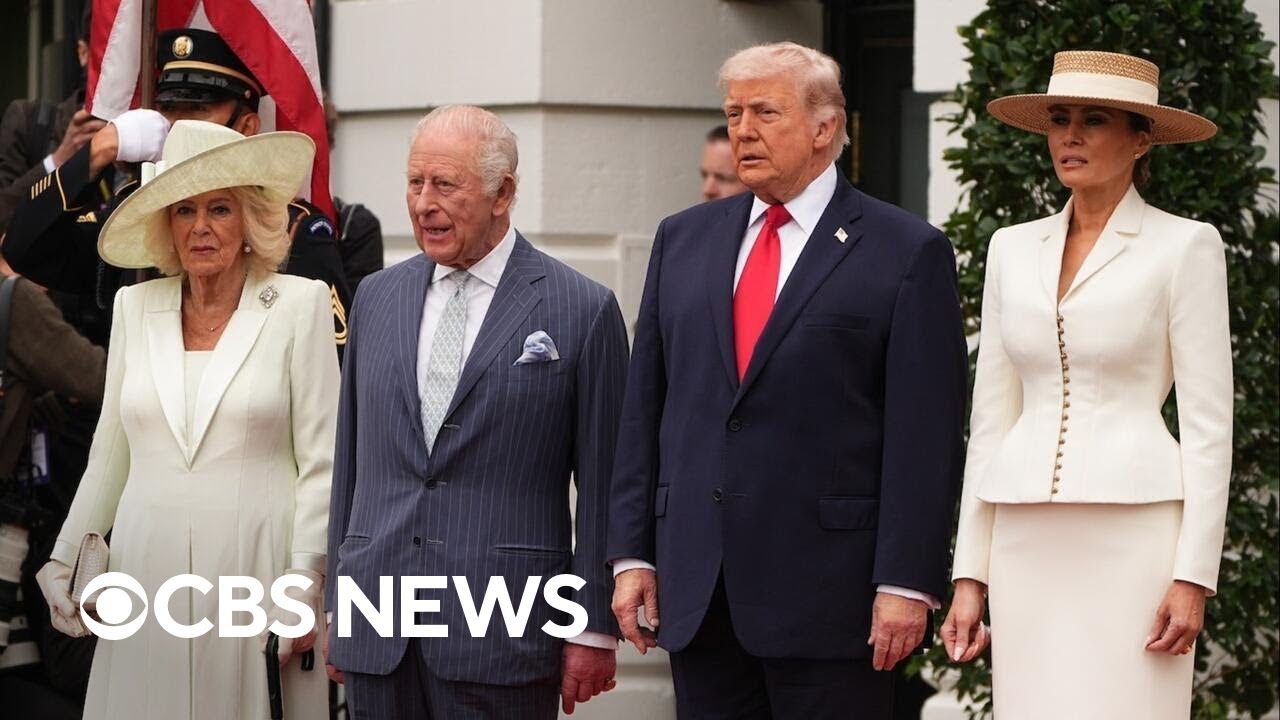 Trump welcomes King Charles, Queen Camilla to White House for state visit