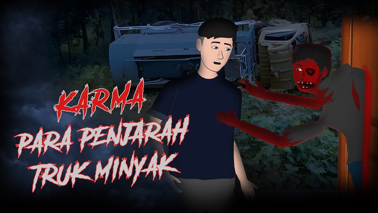 Karma Para Penjarah Truk Tangki Minyak Goreng | #Animasihoror #horormisteri