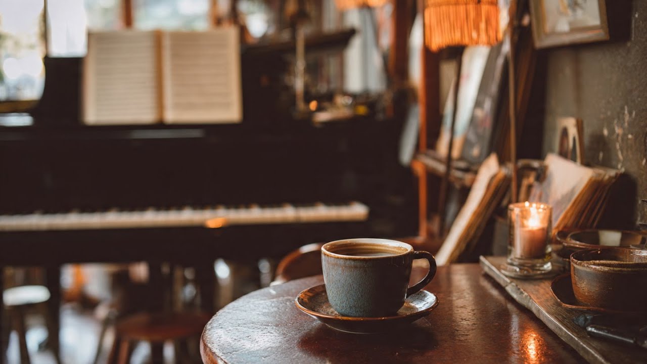 ☕Warm Relaxing Jazz Music with Cozy Coffee Shop for Working, Studying, Sleeping