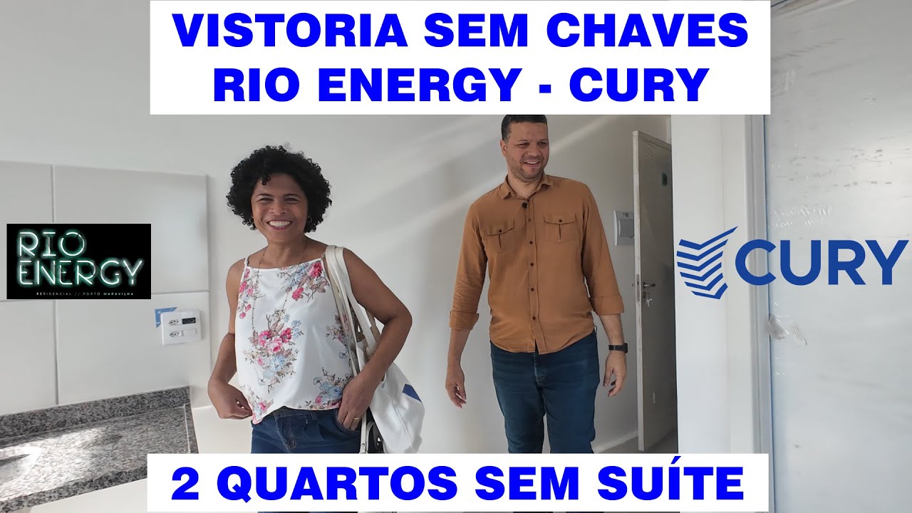Vistoria sem Chaves - Rio Energy - Cury - 2 Quartos sem Suíte [4K]