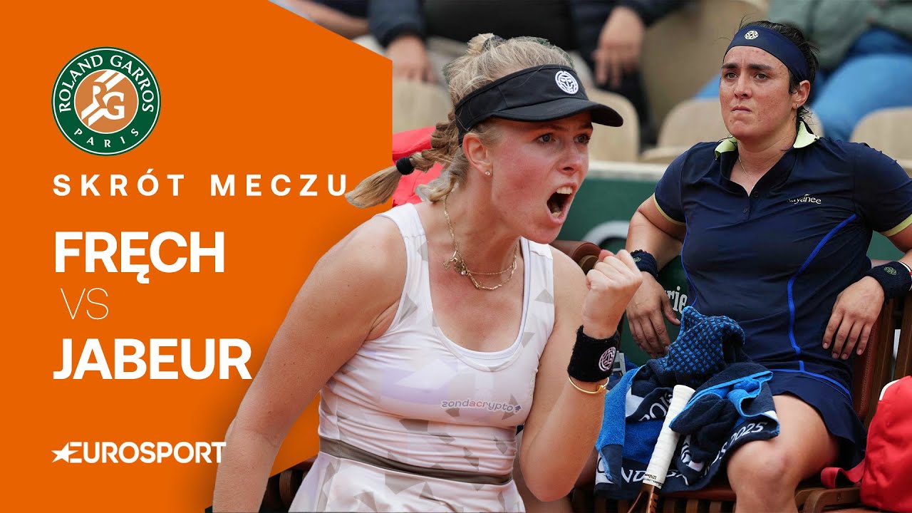 Magdalena Fręch - Ons Jabeur | Skr&oacute;t + wywiad | 1. runda | Roland-Garros 2025