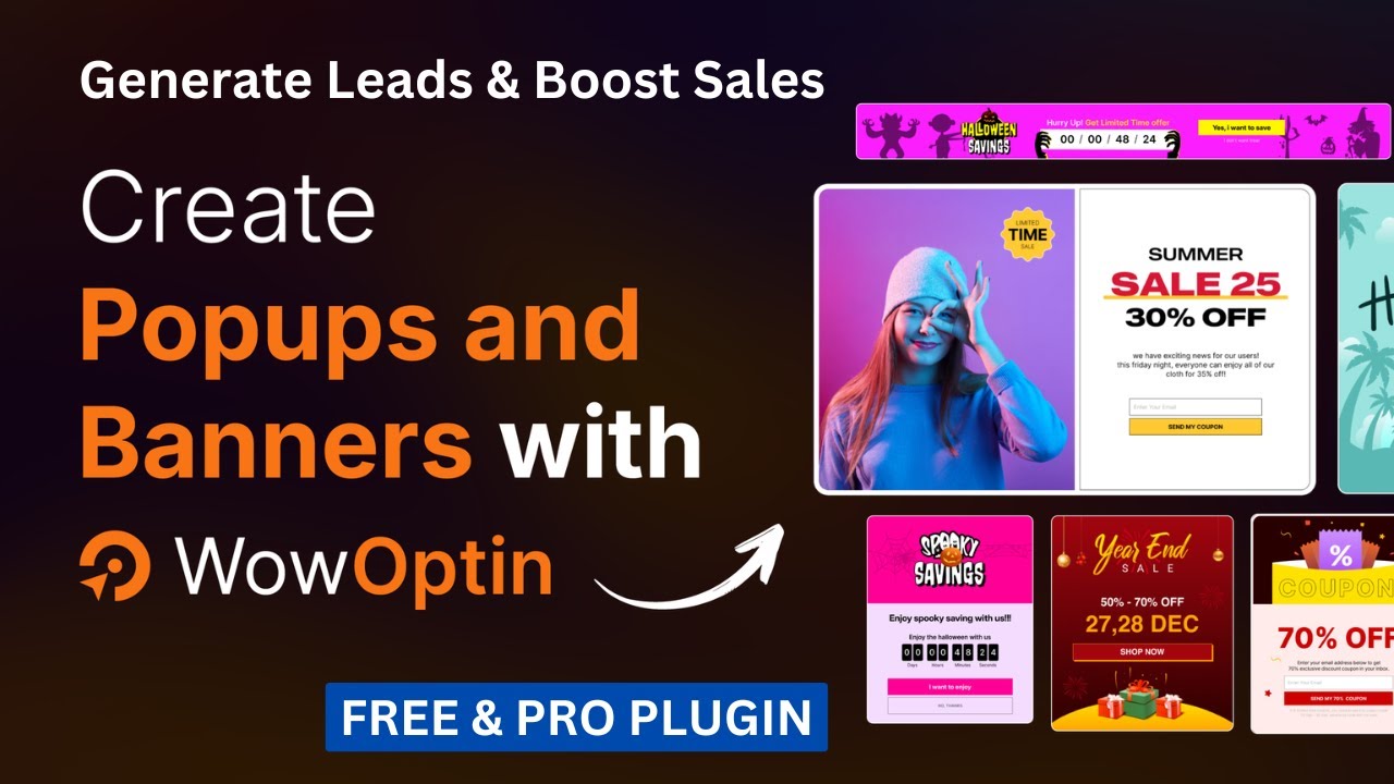 Free WooCommerce Popup Plugin | WordPress Popups and Banners | WowOptin Tutorial