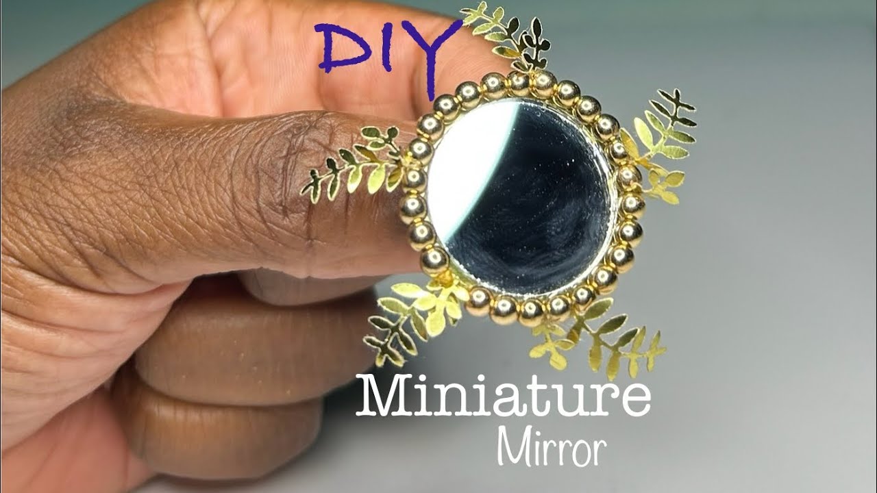How to make a tiny Roman style mirror #tiny#mirror
