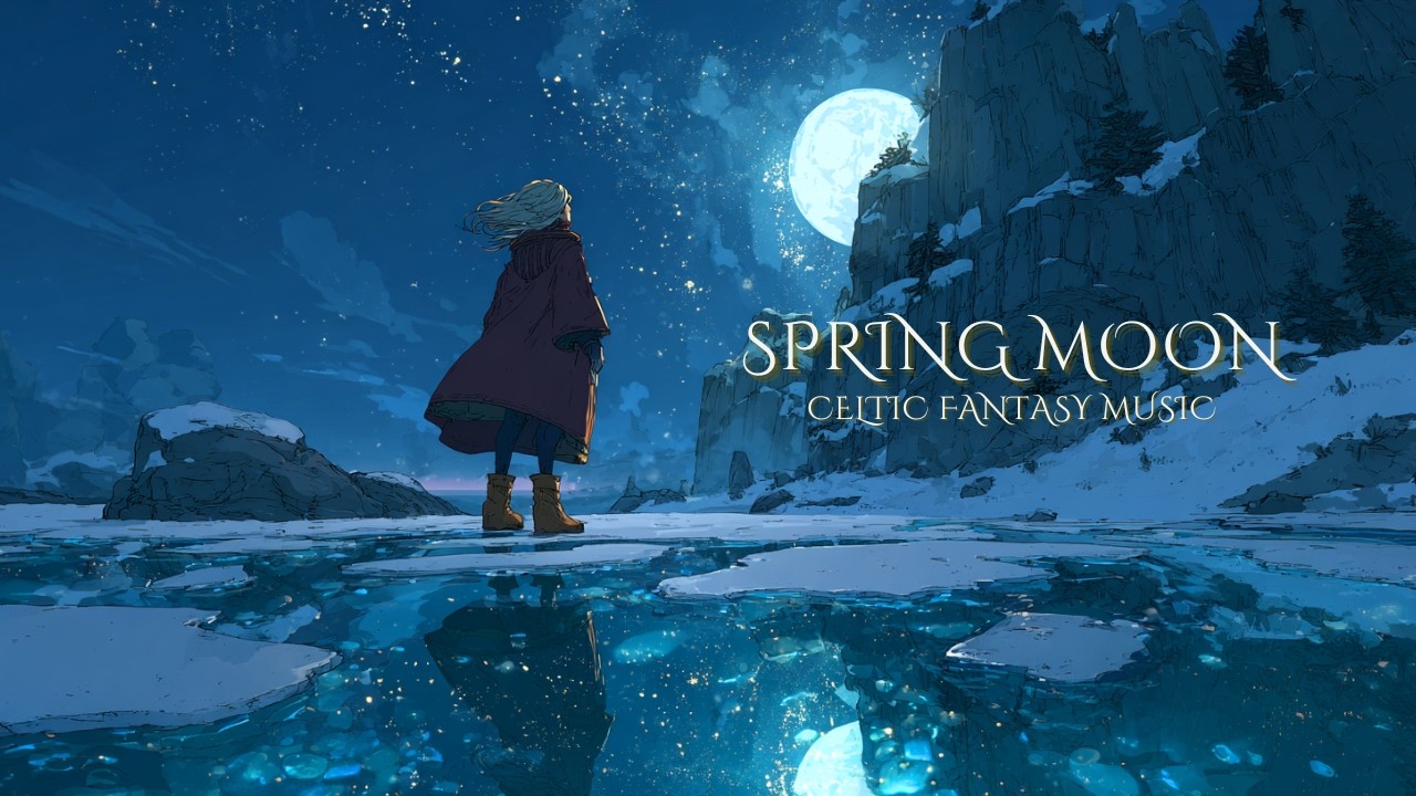 【ケルト音楽/Celtic Music】氷湖に映る春の月 - Spring Moon Over the Thawing Lake（作業用・睡眠用・勉強用）