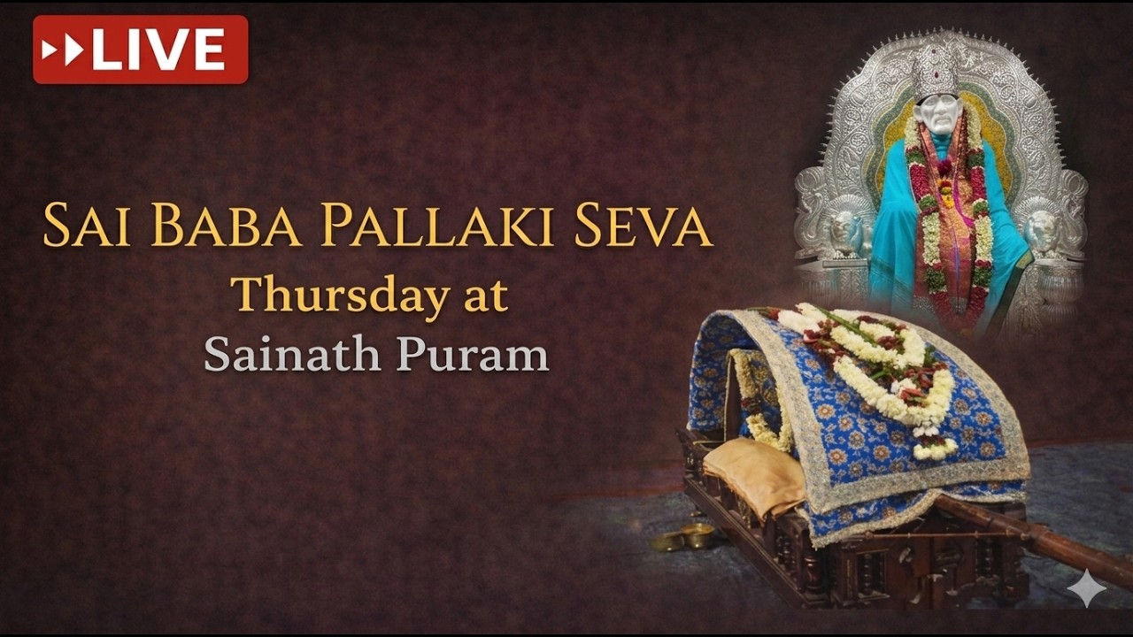 SAI BABA Pllaki seva and Aarati | LIVE