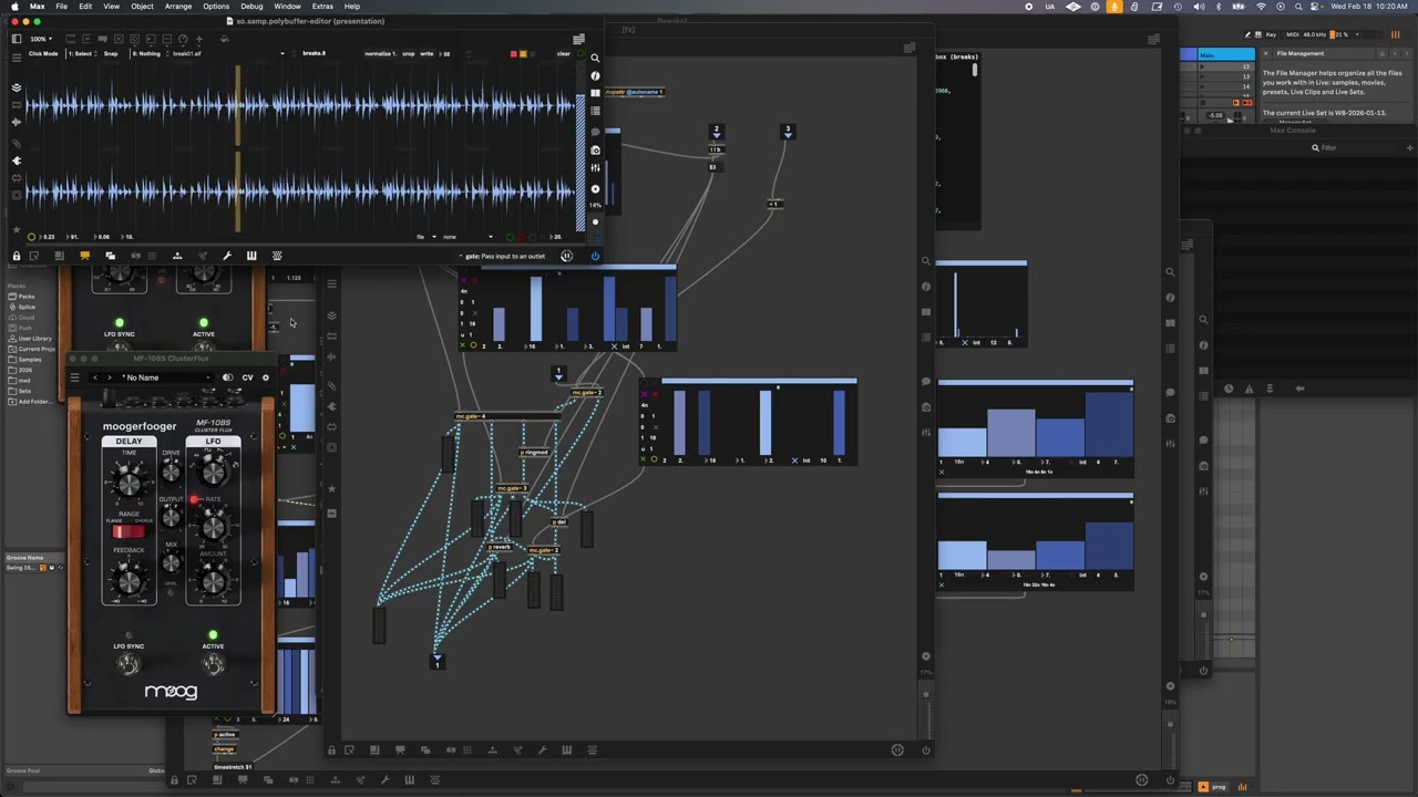 Max/MSP Breakbeat mangling