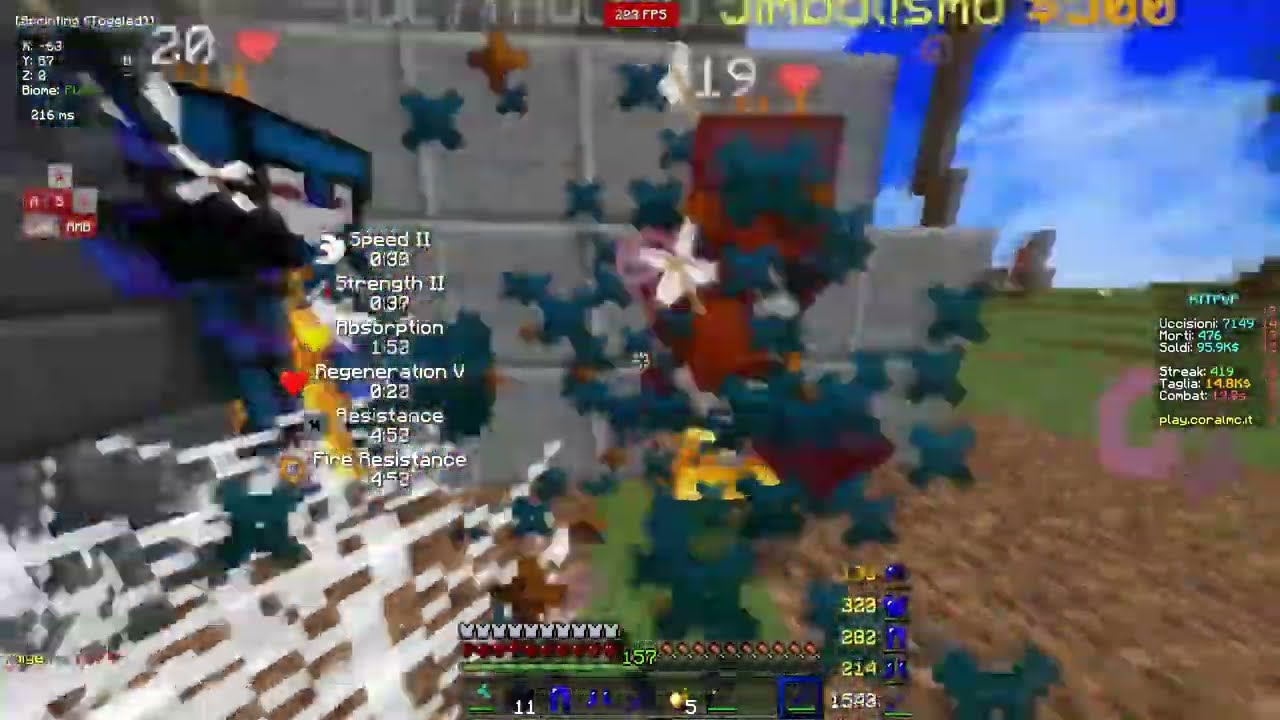 Americano vs Italiano CoralMC (180 PING)