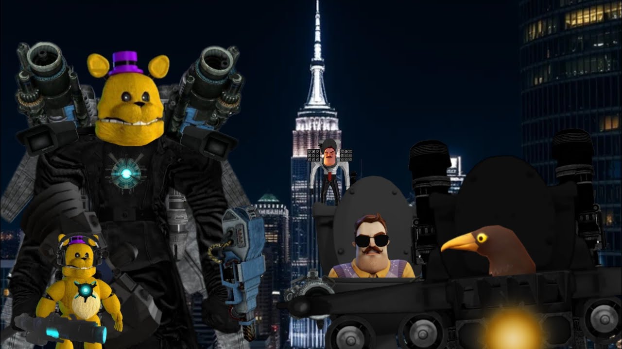 Neighbor Toilet 25 (Titan Fredbear 2.0 vs Astro Crow)