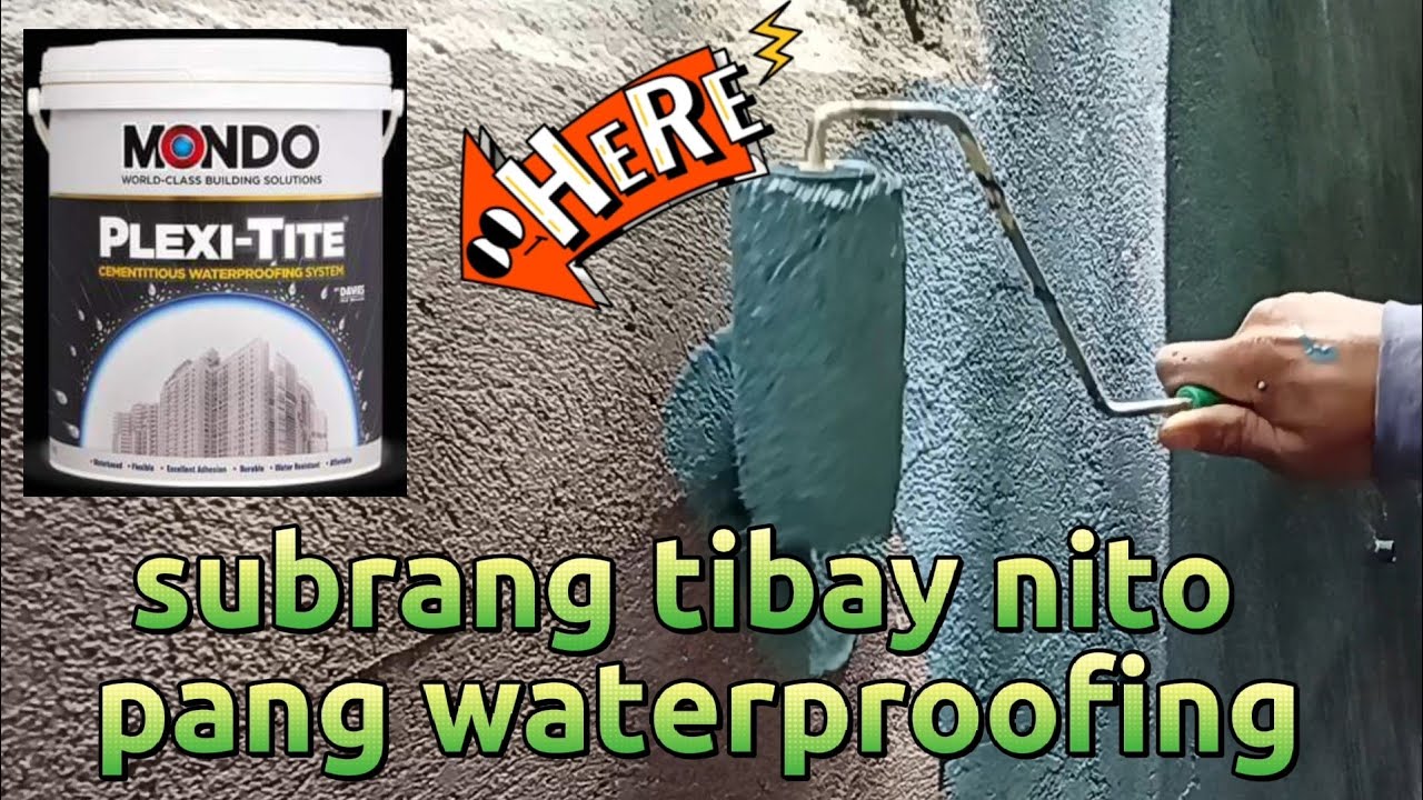 MATIBAY AT TIYAK NA WALANG TAGAS PANG WATERPROOFING NANG WALL | PAANO ANG TAMANG PAG GAMIT NITO