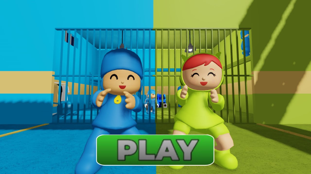 BLUE vs GREEN ESCAPE! 😱🔥 Who Will Survive in #roblox #pocoyo Roblox?