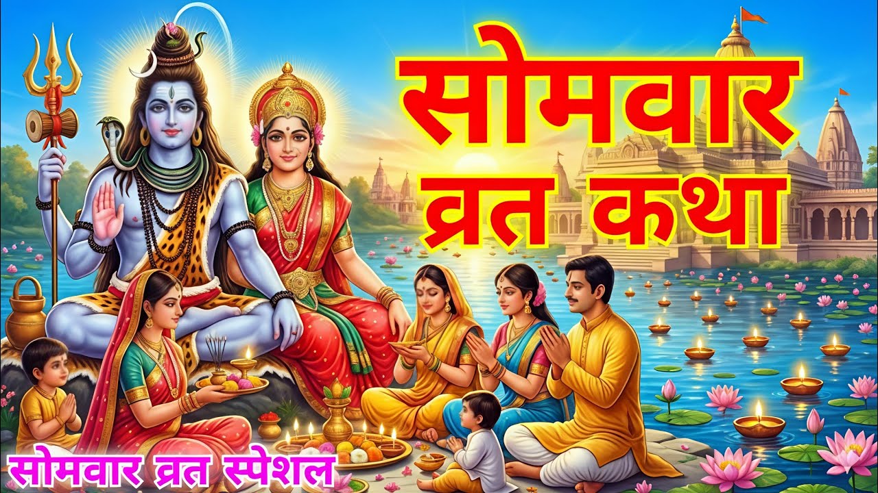 सोमवार व्रत स्पेशल Somwar vrat katha महादेव व्रत कथा #महादेव Mahadev vrat special #vrat 