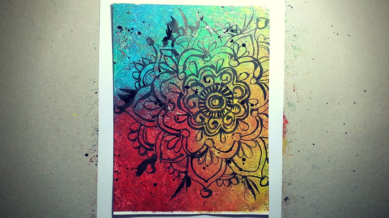 How to paint a Mandala