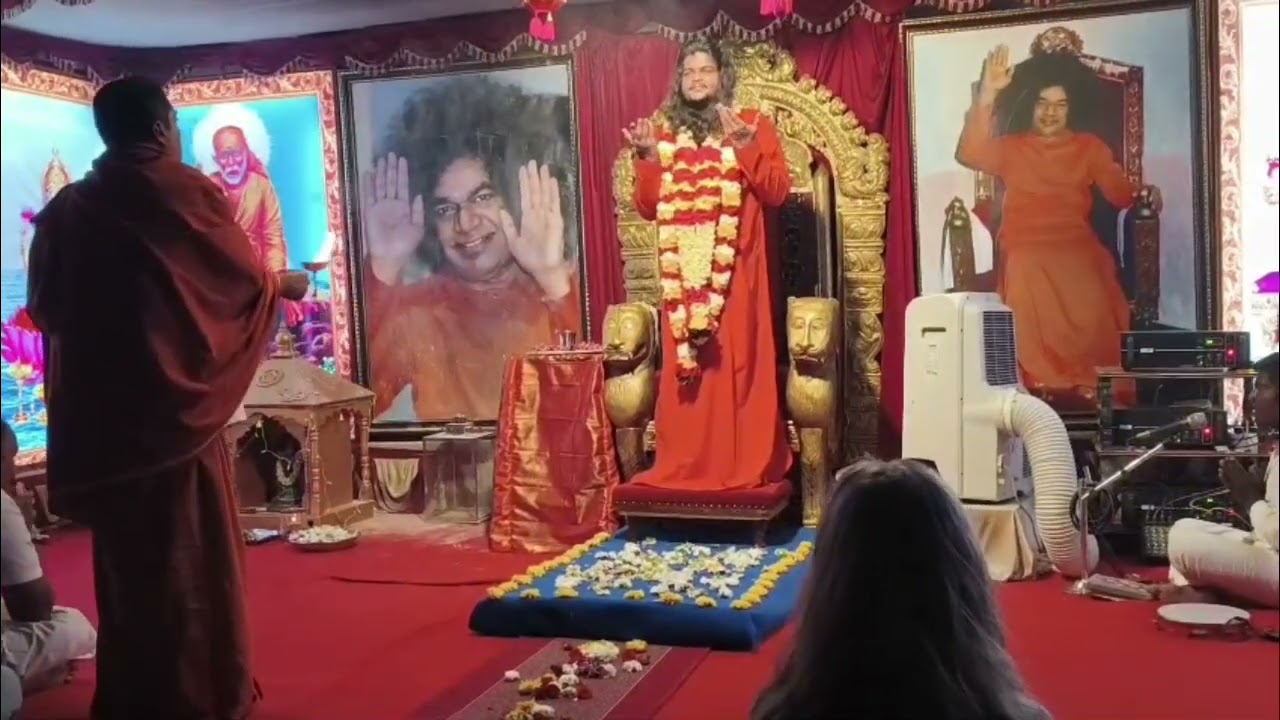 Prema Sai Baba Maha Mangala Aarathi Santhi Nilayam Rettaparthi|Prema Sai Baba Ashram #premasaibaba