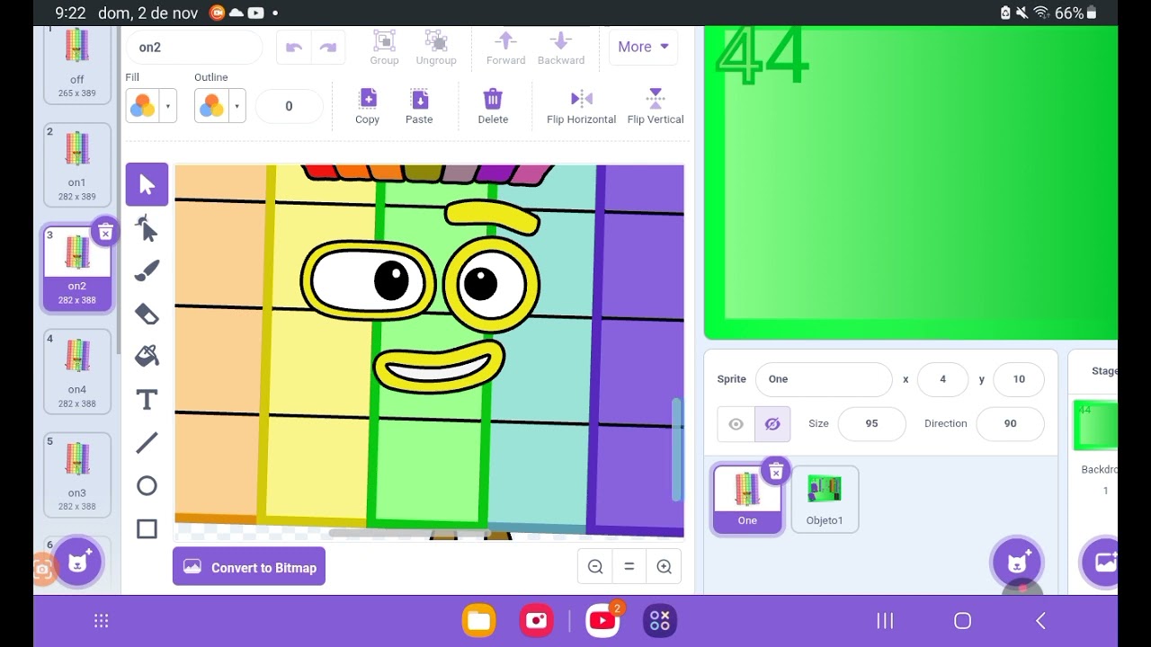 Make numberblocks band quaters 44