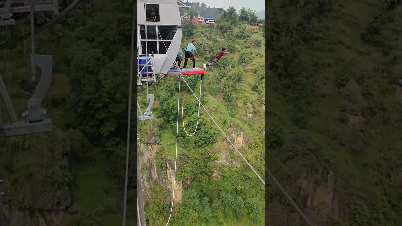 The world's second highest Bungy jump in Nepal #shorts
