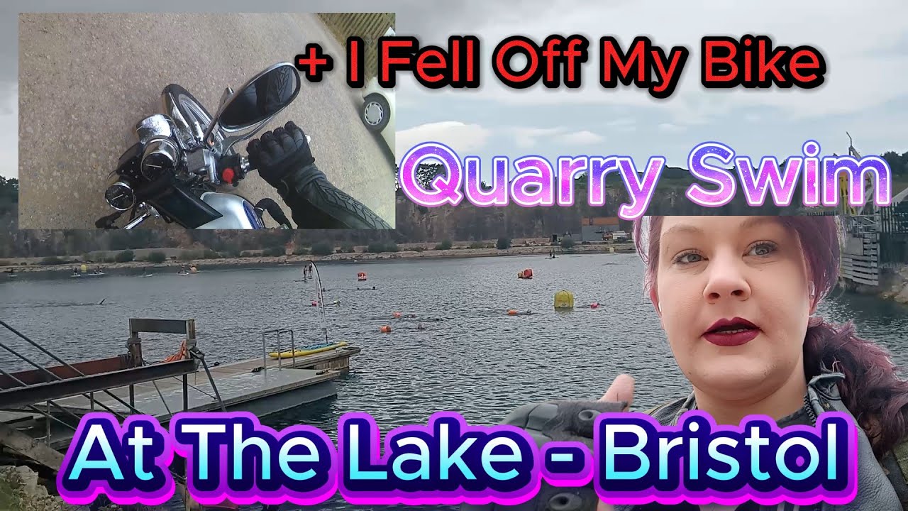 Falling off my Bike And Swimming in a Quarry. 