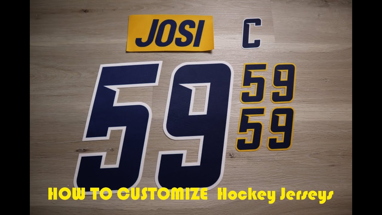 How To Customize A NHL Hockey Jersey