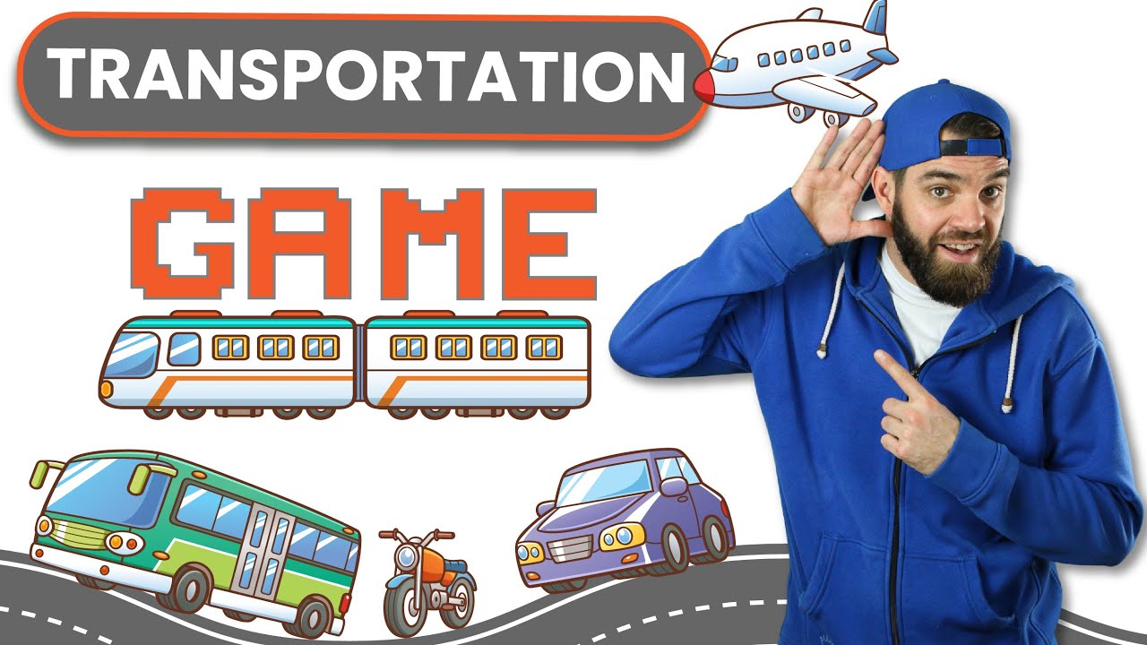 TRANSPORTATION | ESL Vocabulary Game for Kids | car, bike, motorcycle, bus, train
