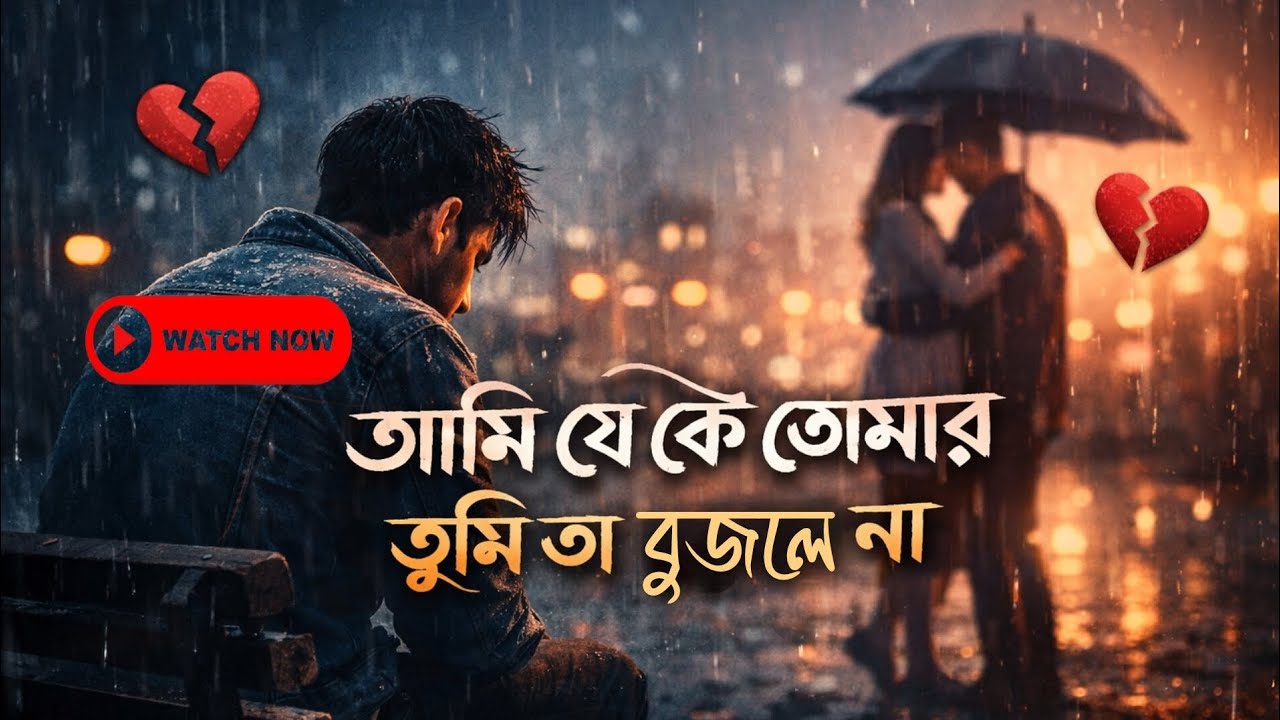 আমি যে কে তোমার🥹 তুমি তা বুঝলে না💔 | Bengali Sad Song🥀| Heartbreak Song🥹 #bengali #sad #song