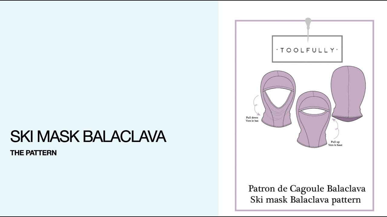 Sewing of the Balaclava, ski mask.