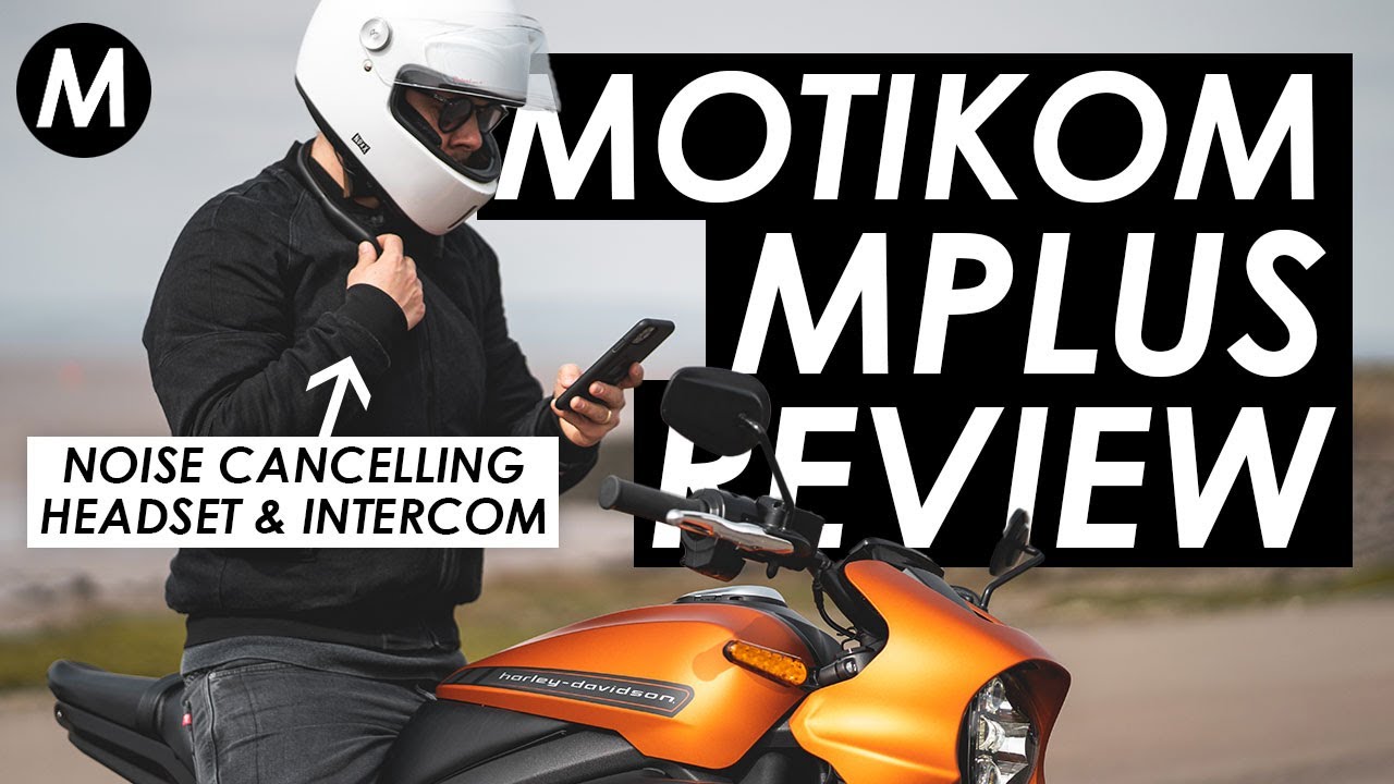 NOISE-CANCELLING Motorcycle Bluetooth Headset & Intercom! Motikom MPlus Review
