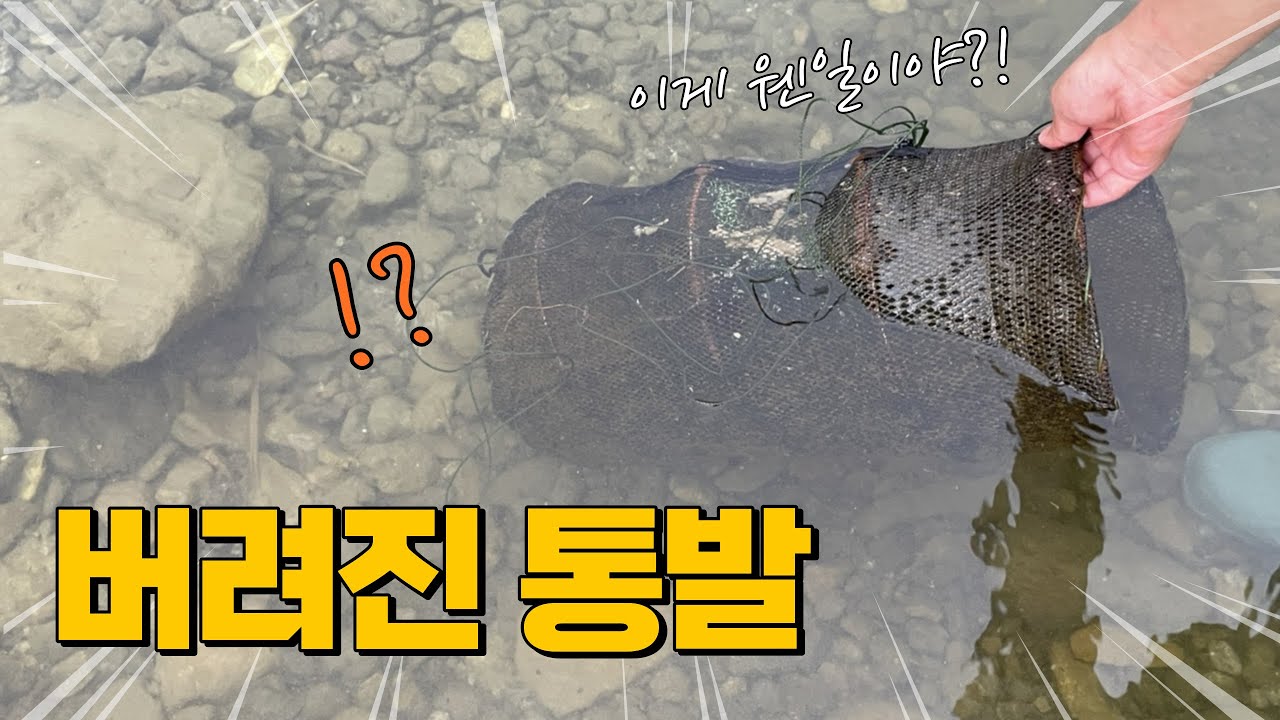 민물조개 찾는 중... 폐통발에 각 종류 대물들이..? 뜻밖에 행운이?